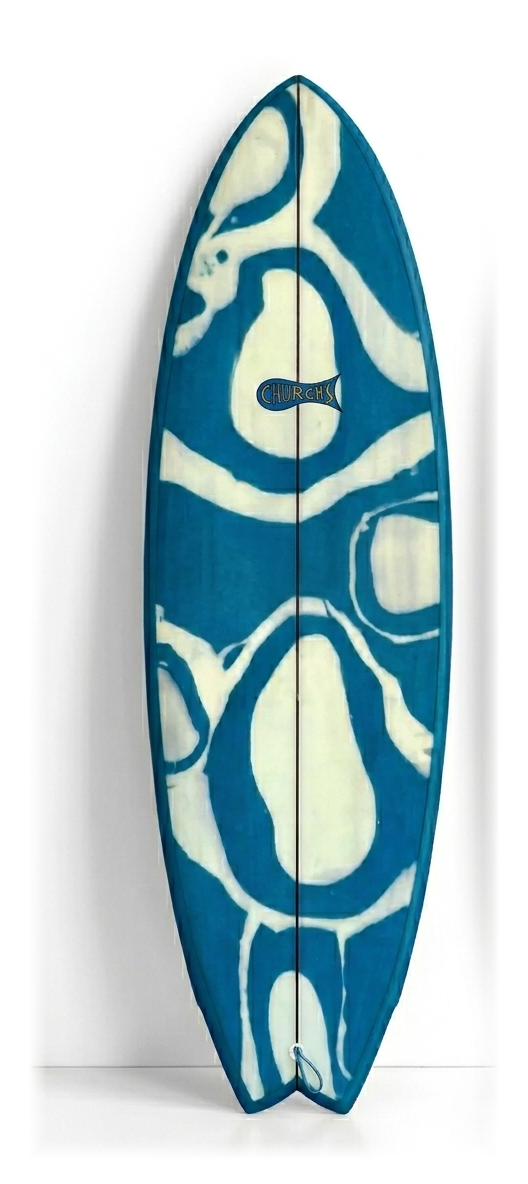 Church's Surfboards mid-length model in San Diego